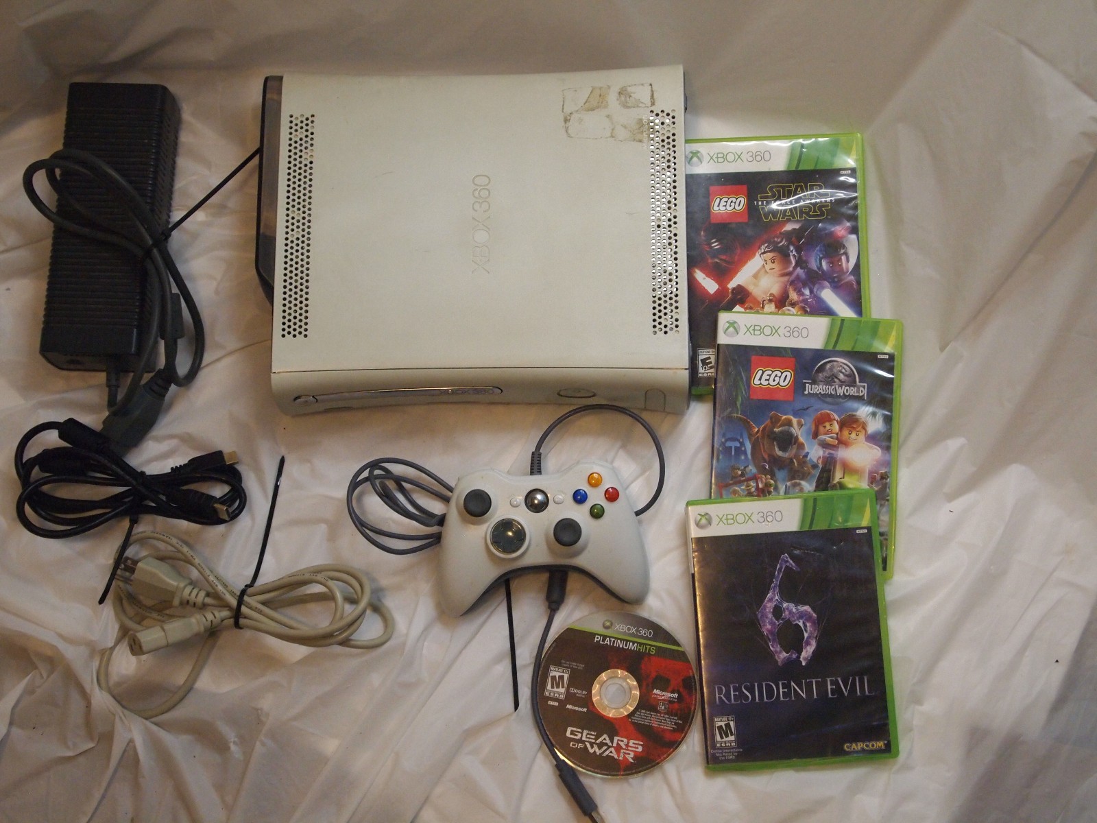 Xbox 360 120gb hdd Console, With 4 Game Lot
