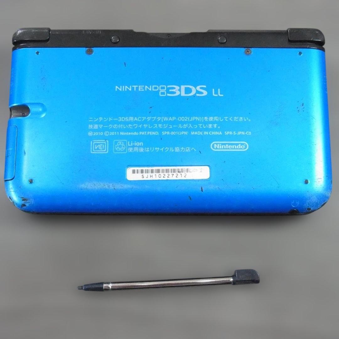 3DS/2DS/DS Reasonable Item Nintendo 3Ds Ll Blue Black Main Unit Works Ok T Japan