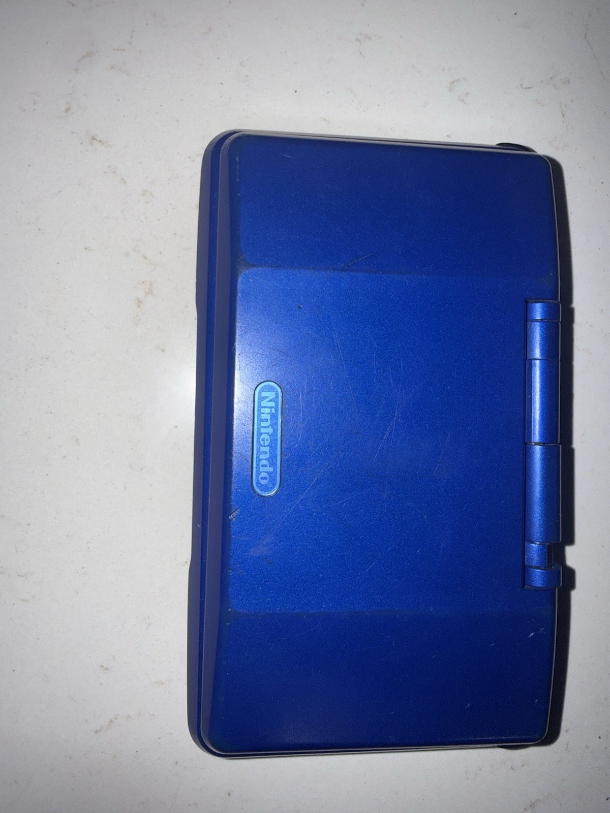 Nintendo DS Launch Edition Electric Blue Handheld System With Chargers. Works