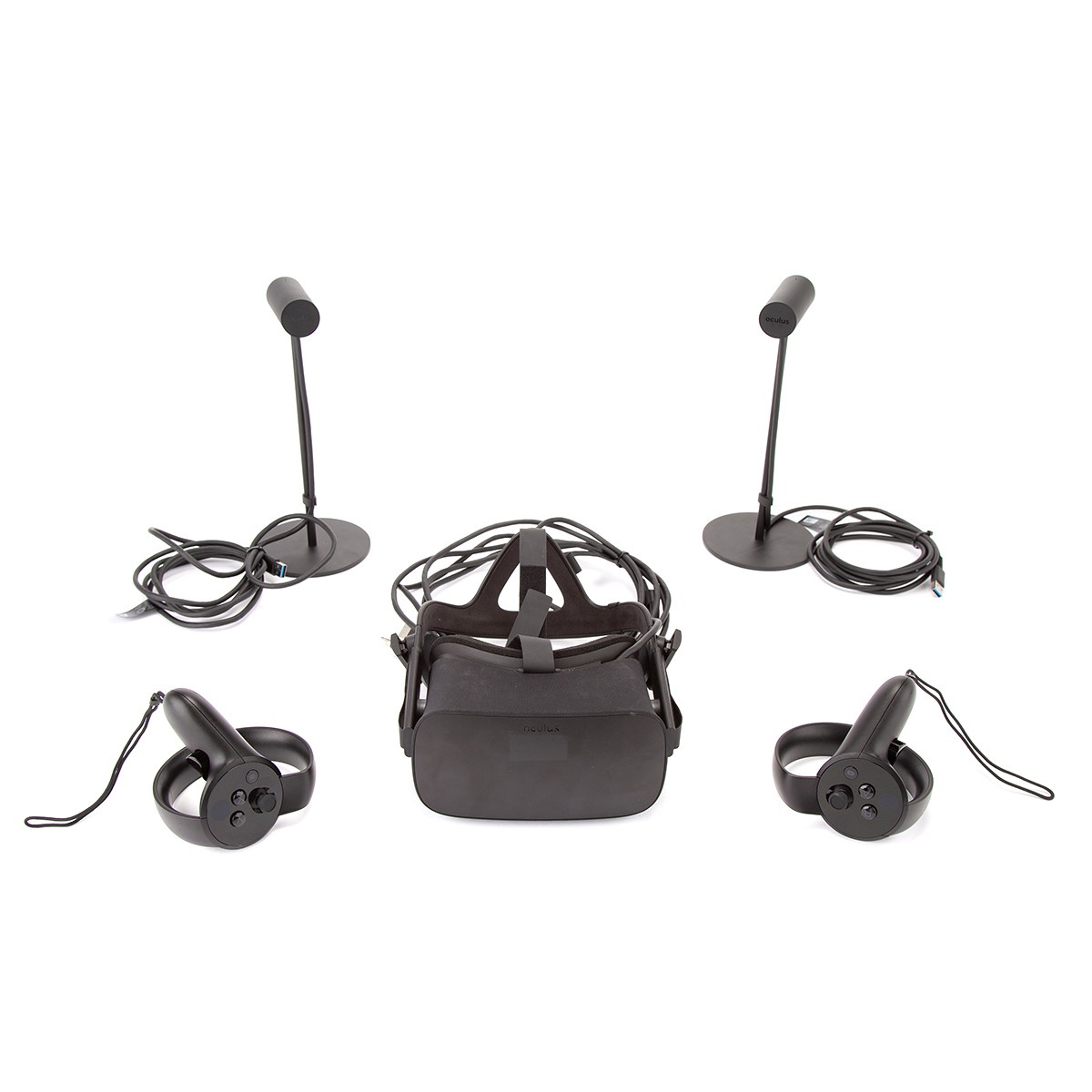 Oculus Rift Virtual Reality System 301-00095-01 w/ Sensors Controllers 1979988