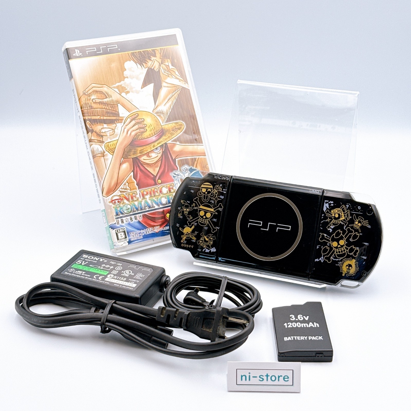 Sony PSP-3000 Console Black One Piece ROMANCE DAWN Limited Edition – Very Good