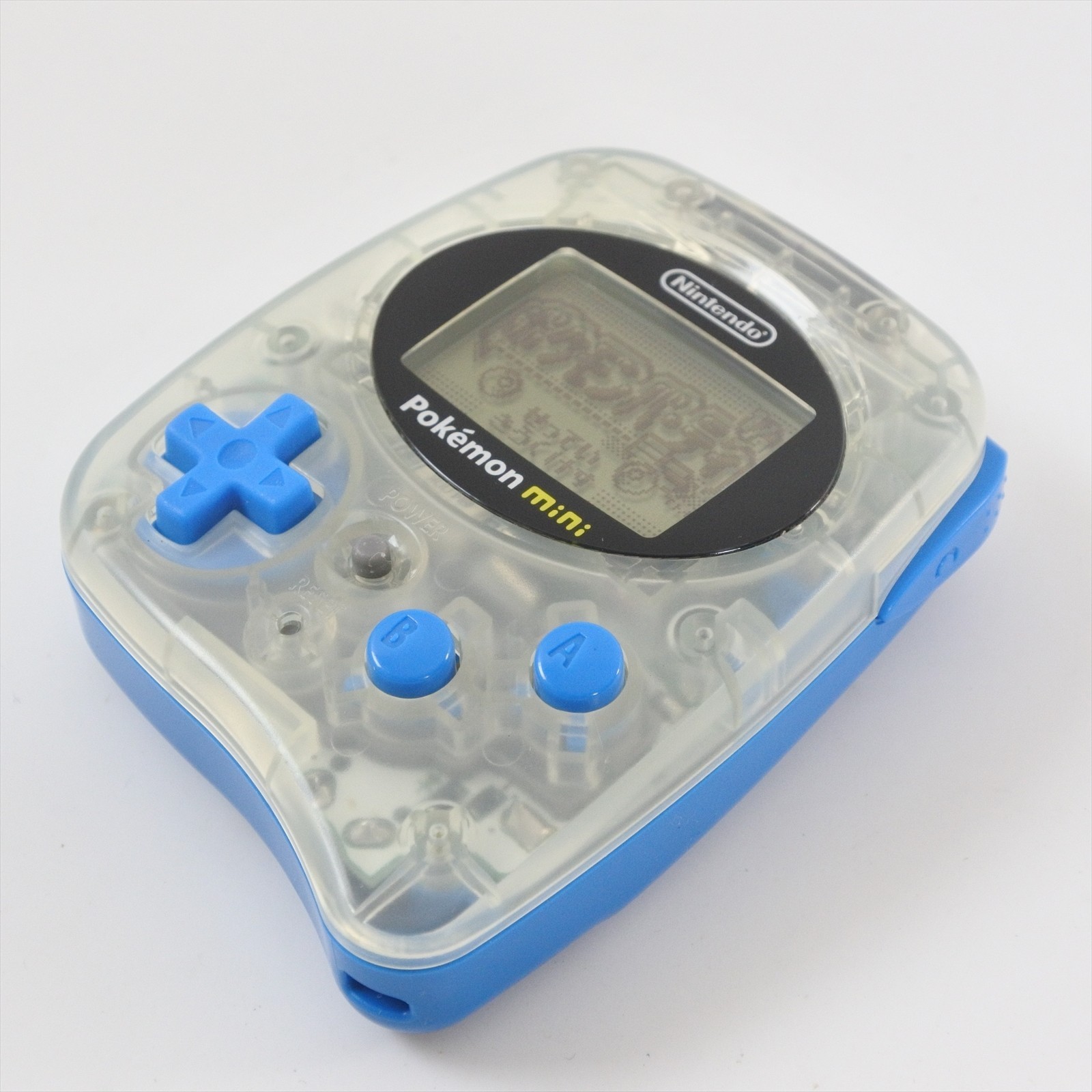 Pokemon Mini WOOPER BLUE Console + Pokemon Party Set Boxed Nintendo 0633 pm