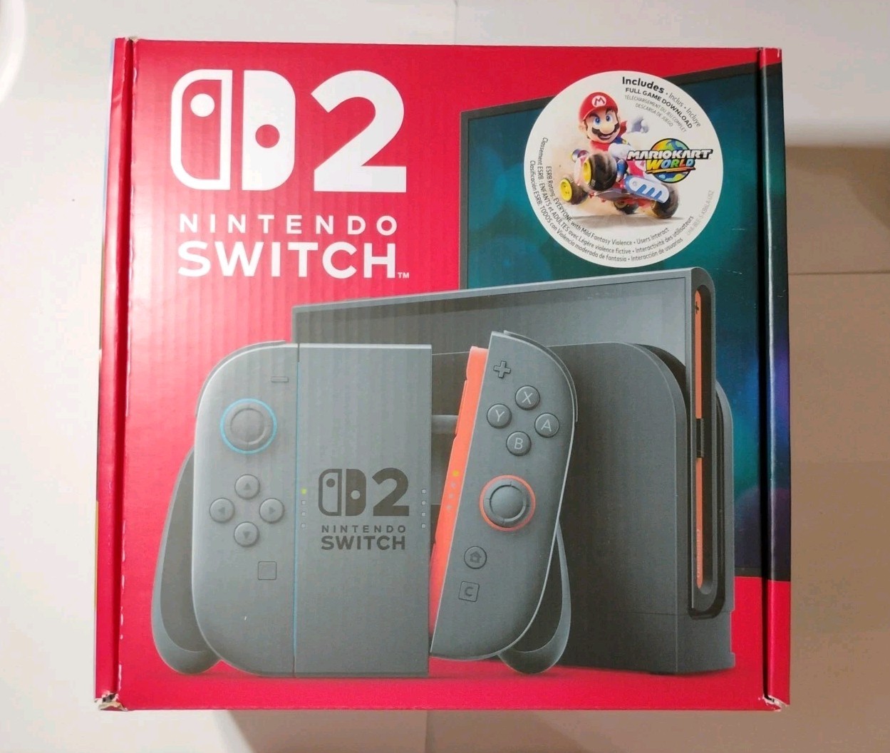 Nintendo Switch 2 Console + Mario Kart World Bundle – Completely New