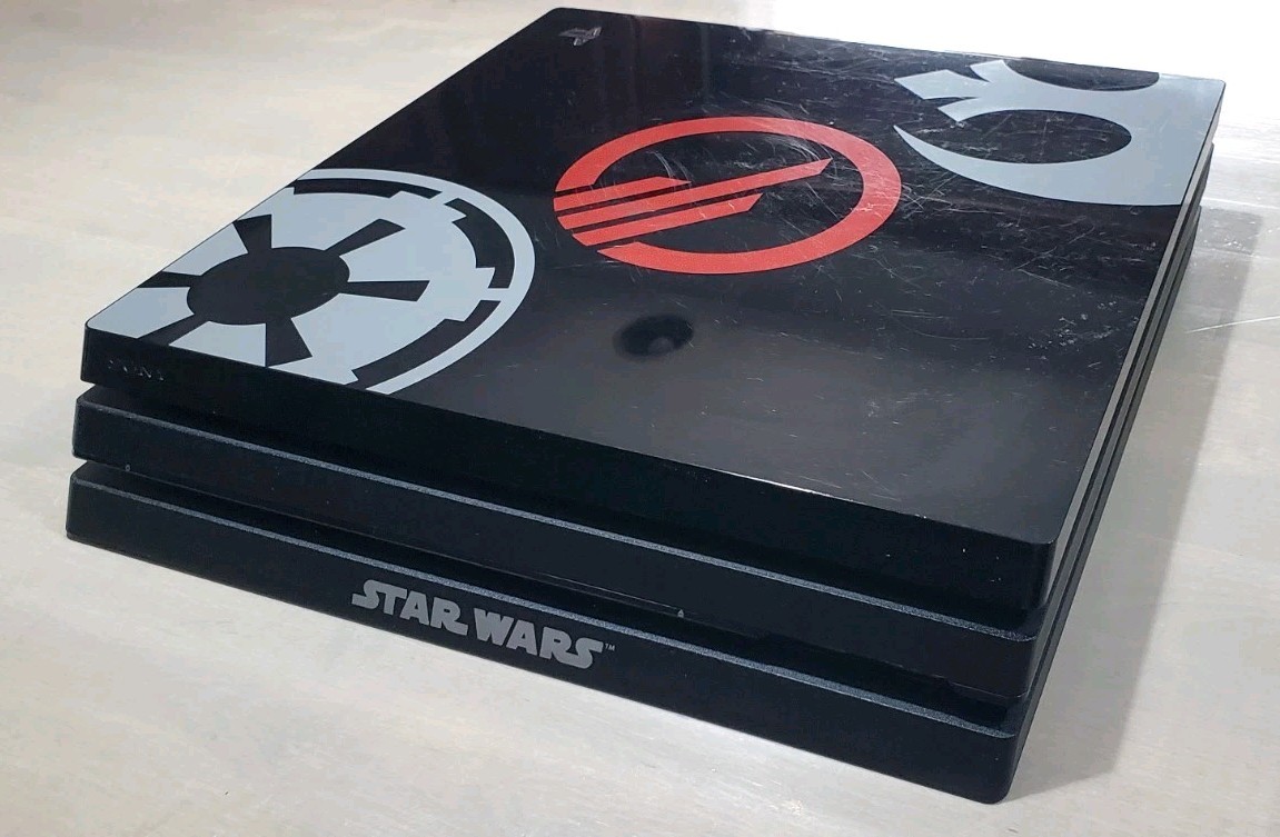 Star Wars PS4 PlayStation Pro 1tb LOW Firmware 11.50 Console Bundle Tested 100%!
