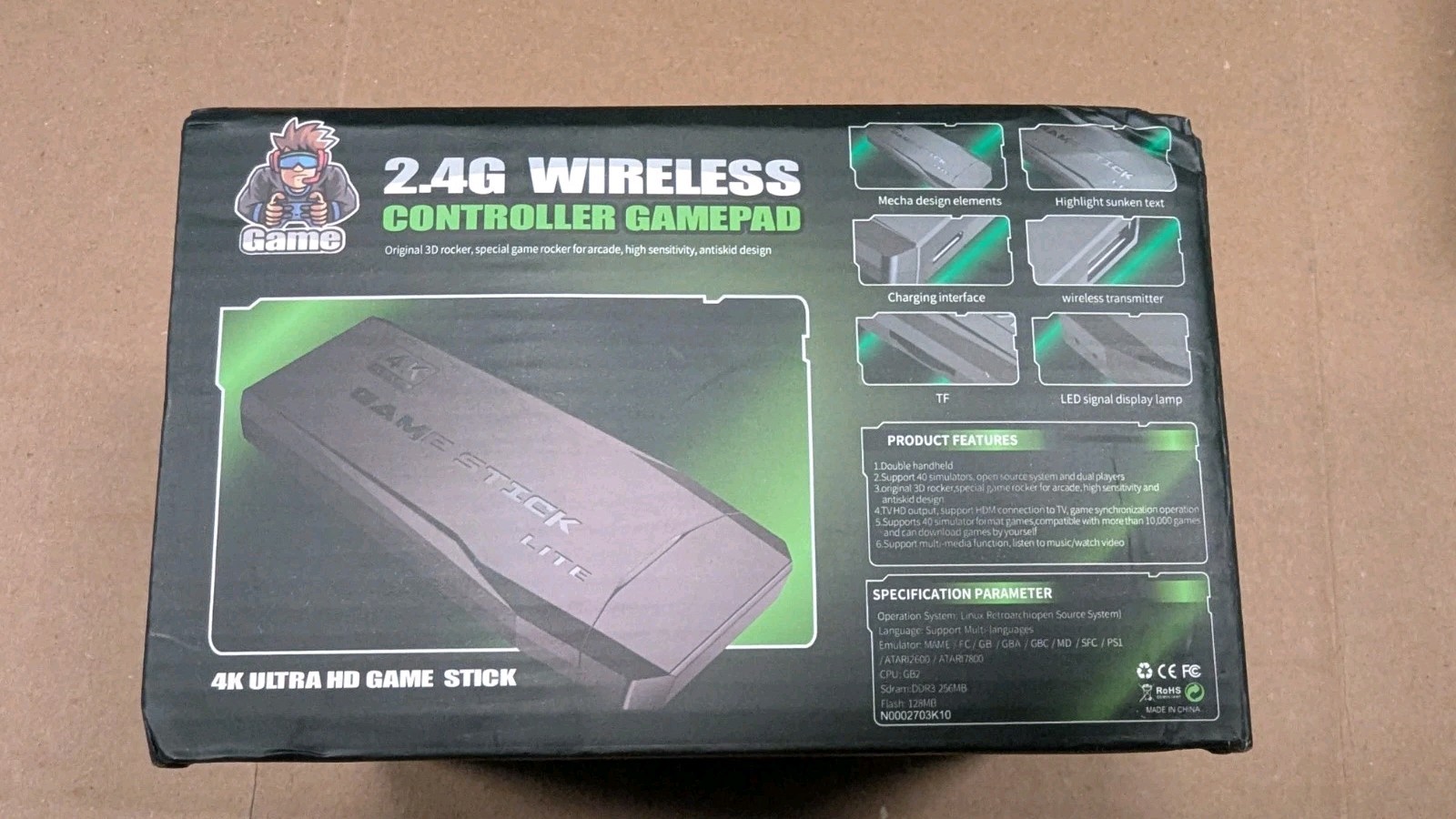 2.4G Wireless Controller Gamepad Lite – 4K Ultra HD Game Stick New-TV Connect