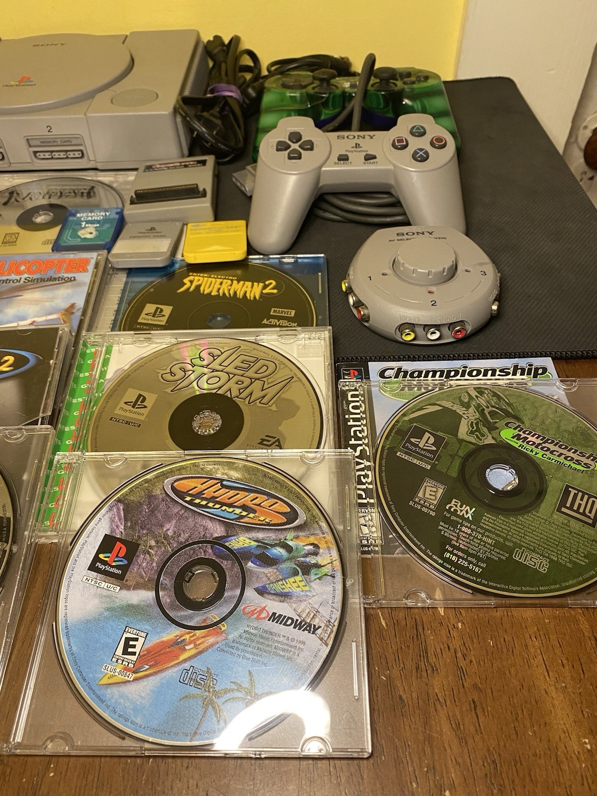 Sony Playstation One PS1 Console Lot w/ 11 Games & Accessories *TESTED*