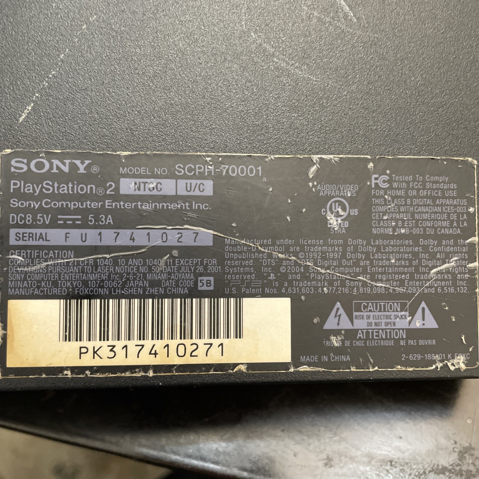 PLAYSTATION 2 SLIM CONSOLE TESTED WORKING With Cables And 8 Mb Memory Card