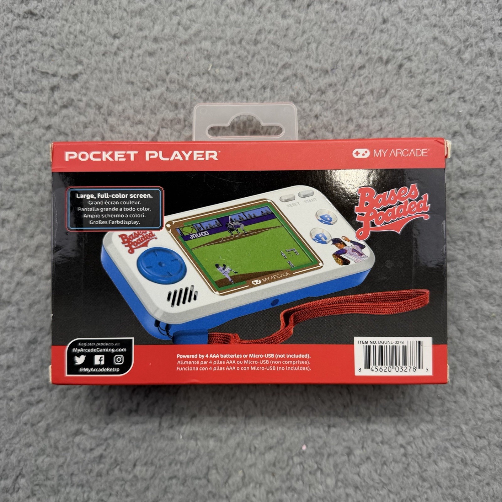 NISP My Arcade Bases Loaded Pocket Player DGUNL-3278 Portable Gaming System