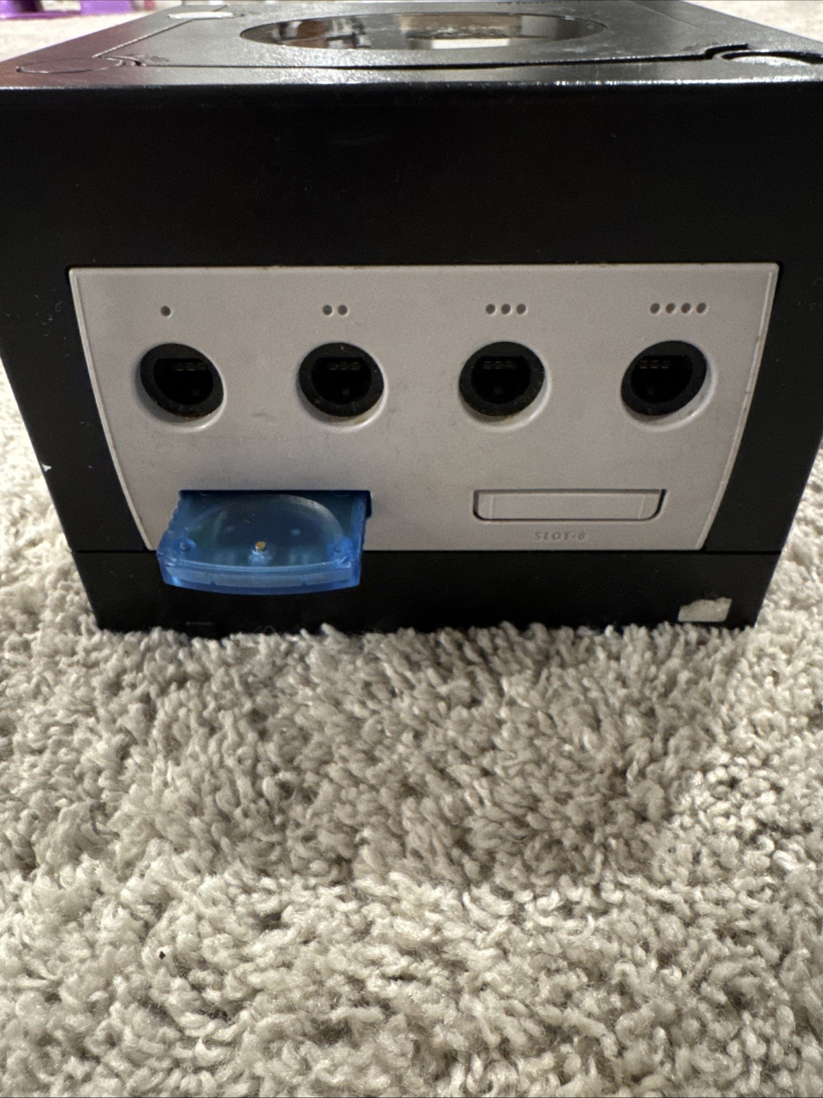 Nintendo GameCube Console – Black With Orange Controller, Cords (Tested & Works)