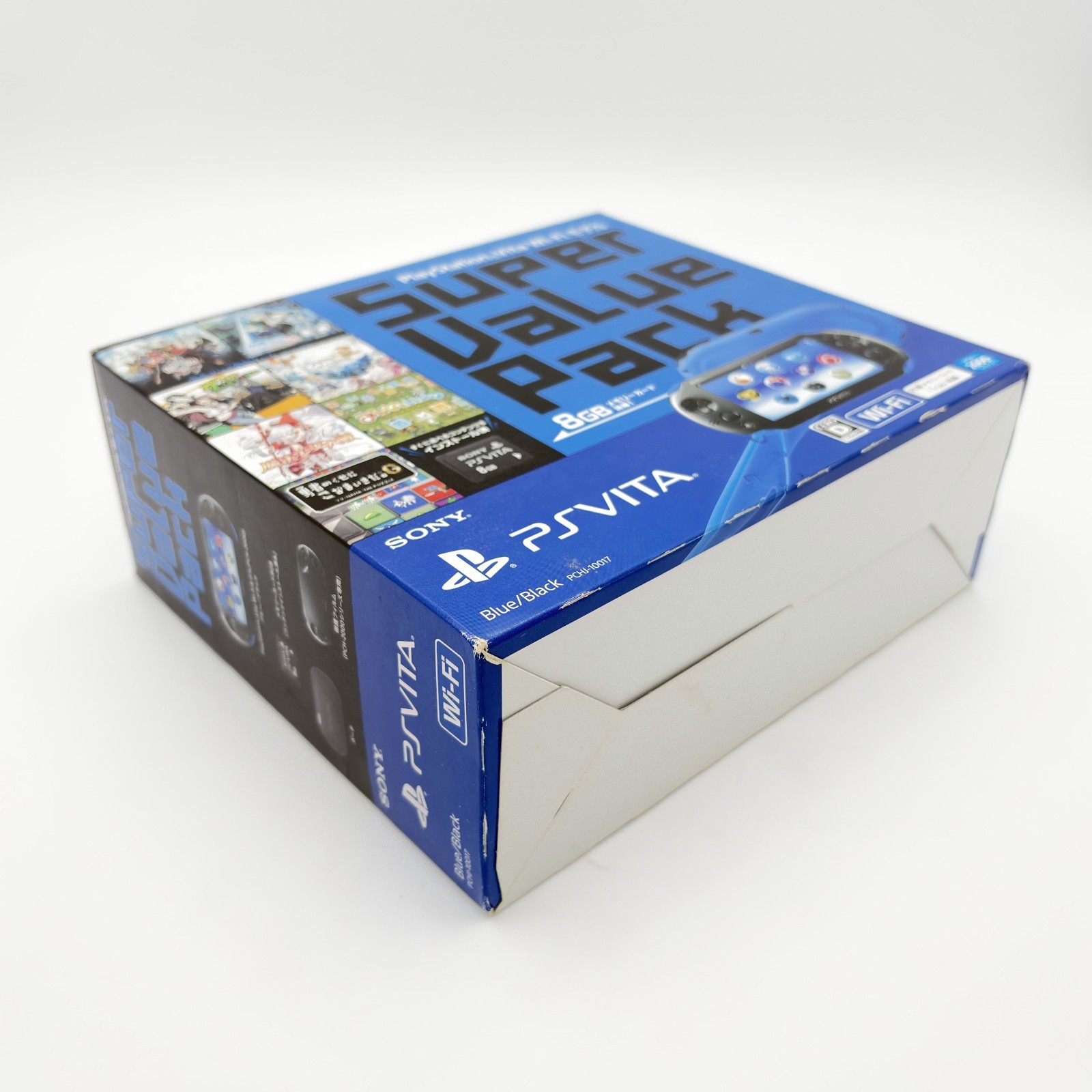 Ps Vita PCH-2000 Super Value Pack Black Blue 8GB + 64GB Memory Card CIB