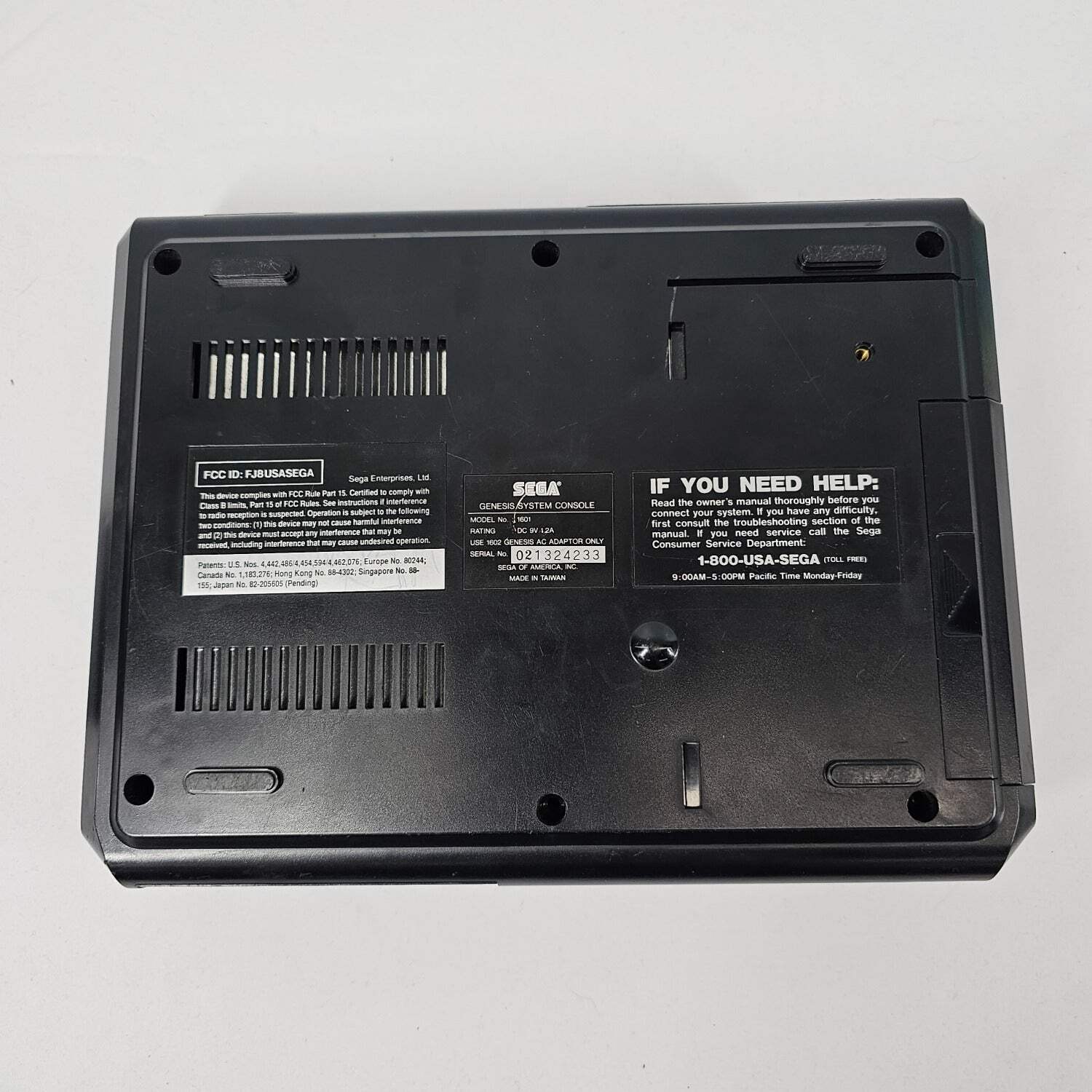 Sega Genesis 16-Bit Console Gaming System Black 1601