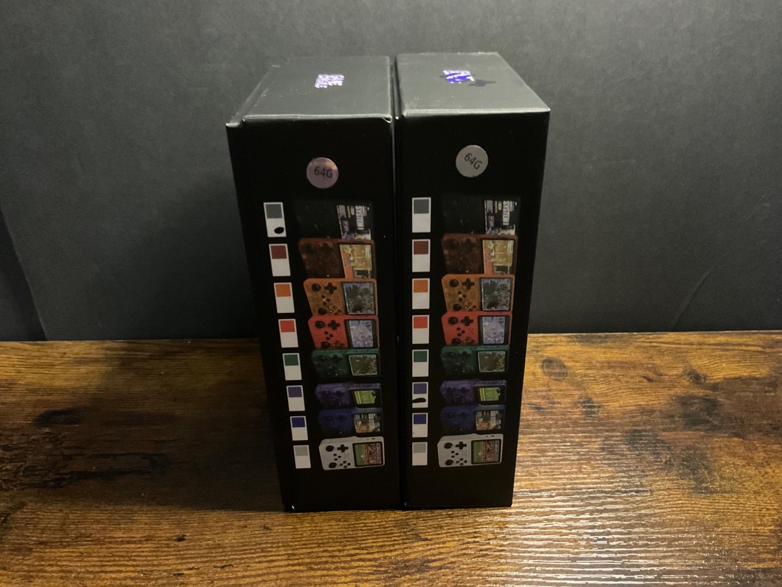 Nice! Open Box Retro Game Console R36S 64gb, Purple & Black – Lot of 2