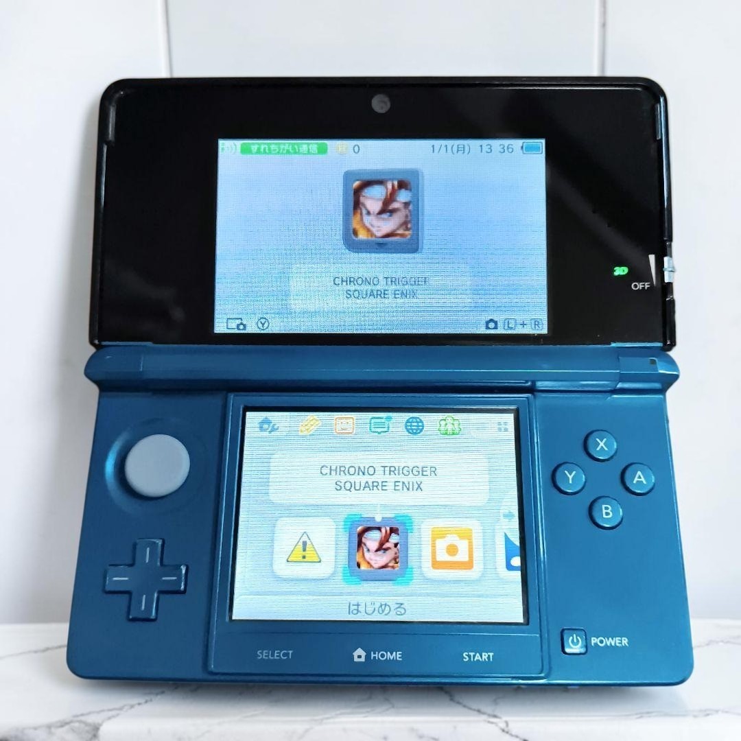 Nintendo 3DS Aqua Blue Handheld Console Tested Working Good From Japan