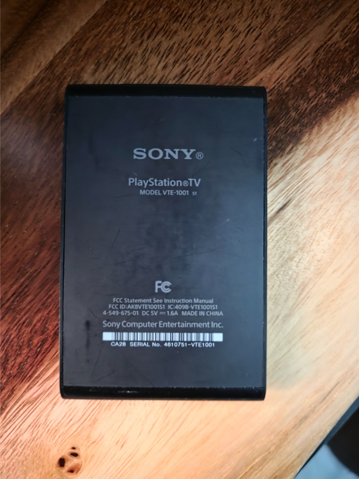 Sony Playstation TV Console w/Power Supply VTE-1001