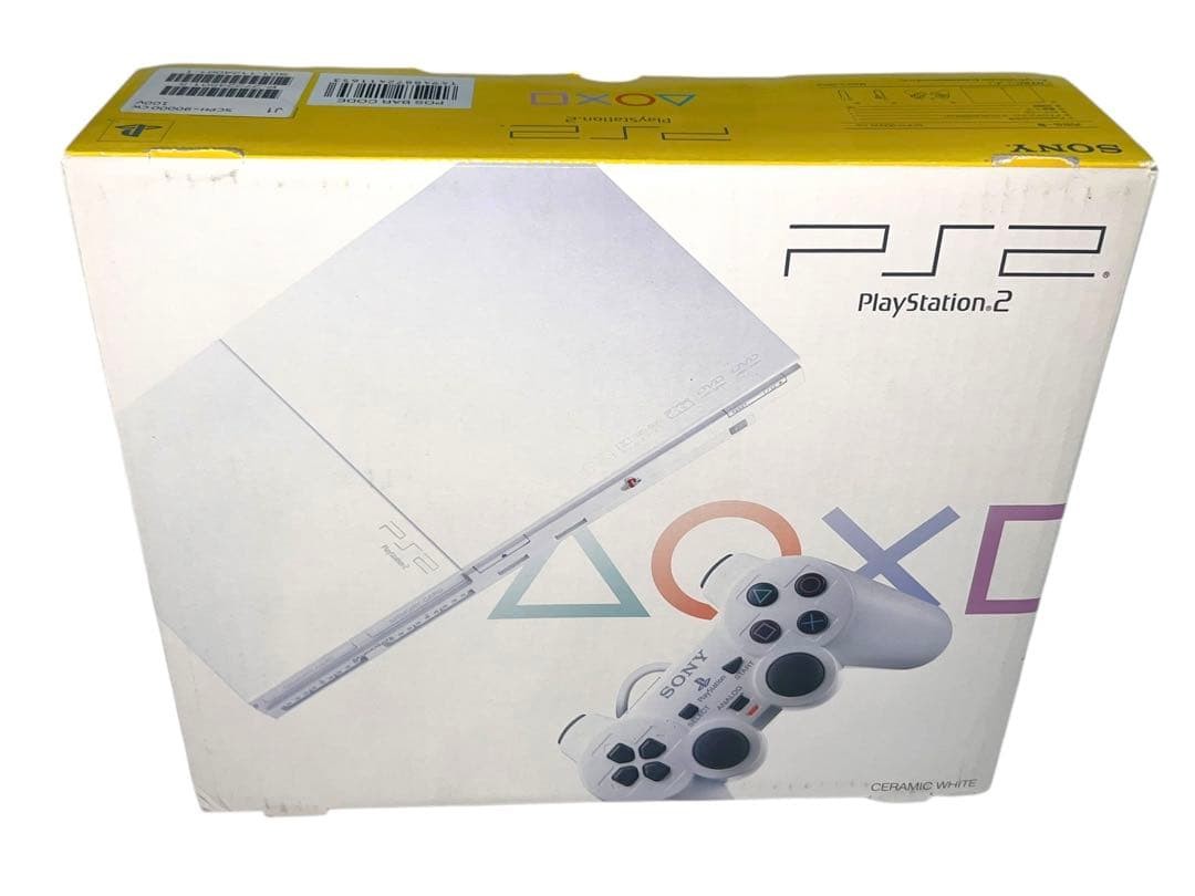PS2 SCPH 90000 Ceramic White Console Slim Protected Rare Model