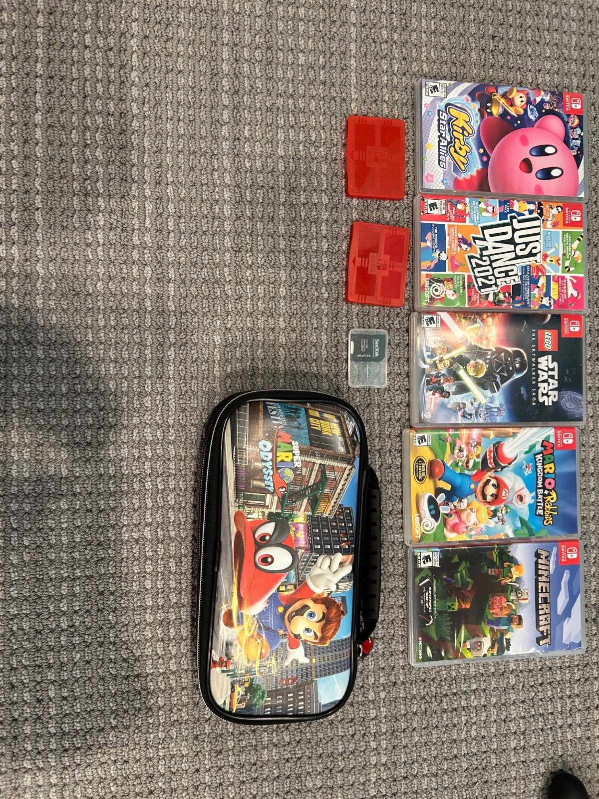 Nintendo mega lot. Includes controllers, the Nintendo switch, headset, and more