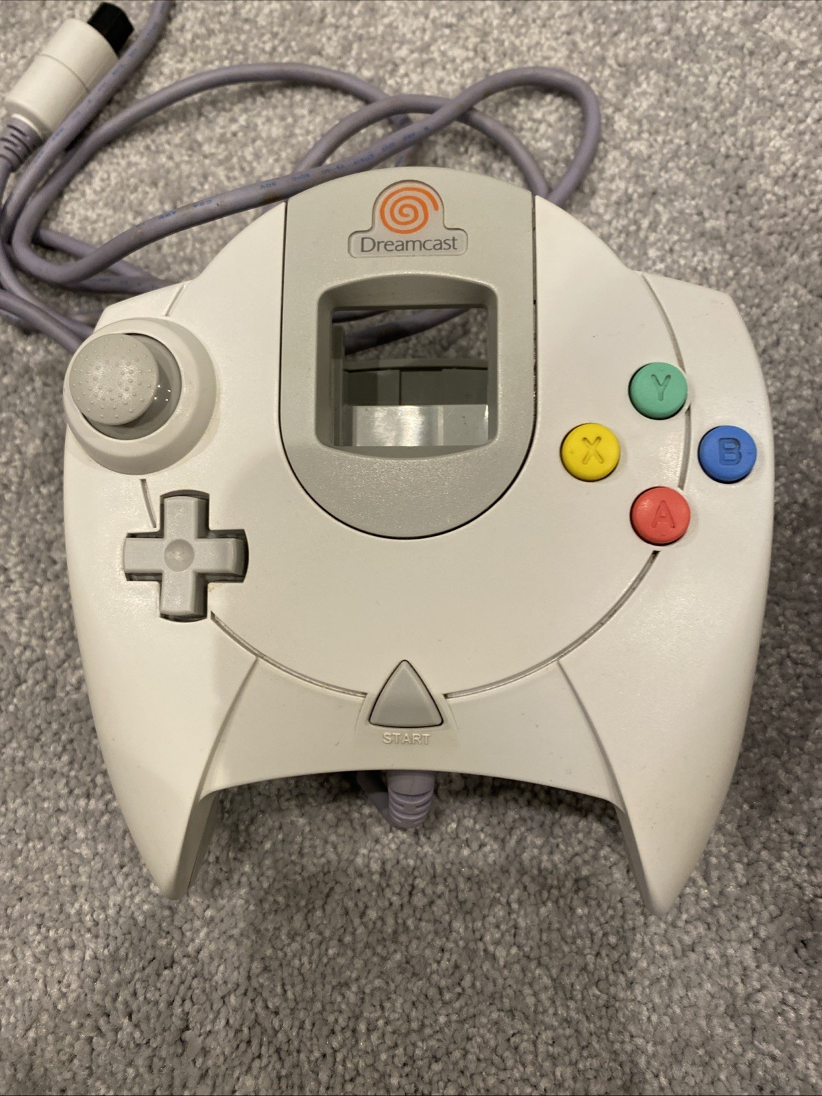SEGA Dreamcast Console – White w/Two Controllers, Memory Card, Cables