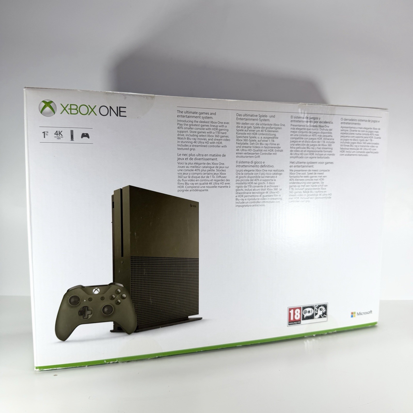 MICROSOFT XBOX ONE S 1TB – BATTLEFIELD EDITION 1 LIMITED EDITION – COMPLETE