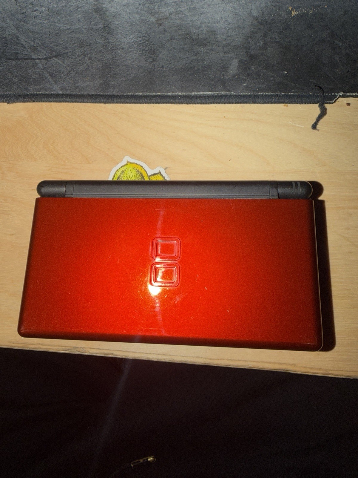 Nintendo DS Lite Crimson Red/Black Handheld System with Original Charger