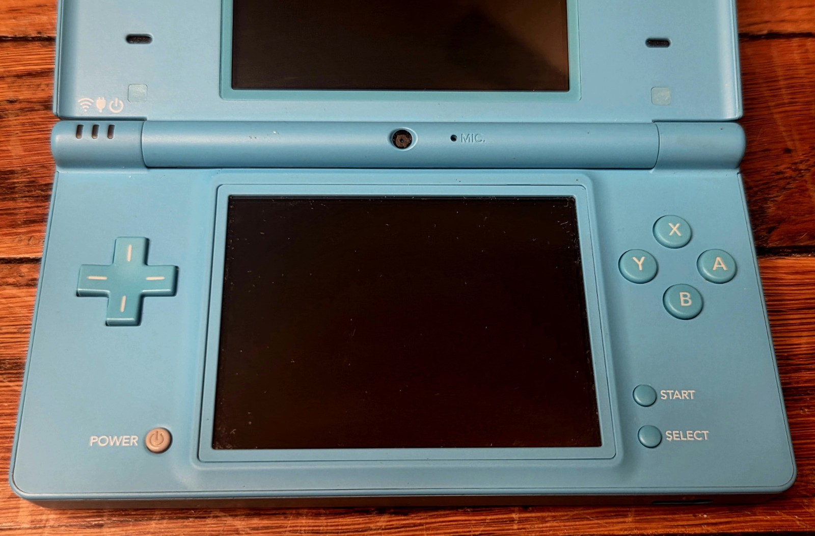 Nintendo DSi Blue Handheld Game Console TWL-001 USA Stylus + Charger Tested