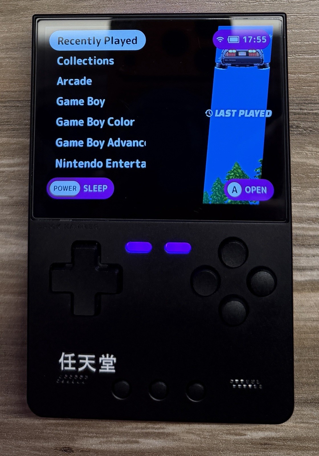 Custom TrimUI Brick Hammer w/ Better Buttons Mod, Purple Buttons 512GB + Extras
