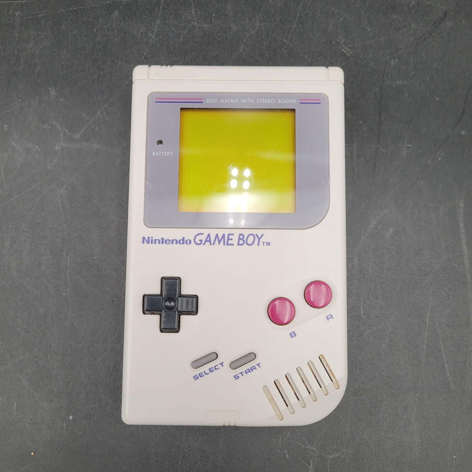Original Nintendo Gameboy Console System w/Nuby Case Two Games Motocross+Tennis