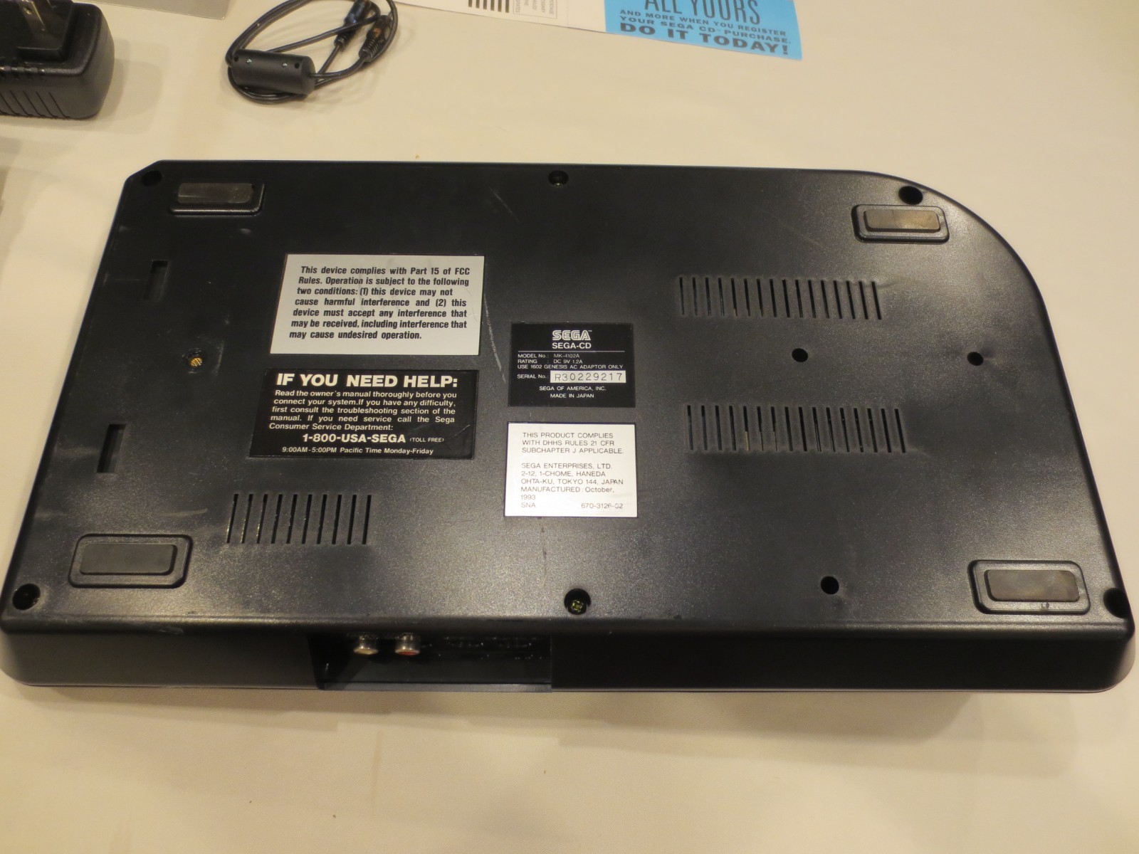 Sega CD Console Version 2 with Original Box