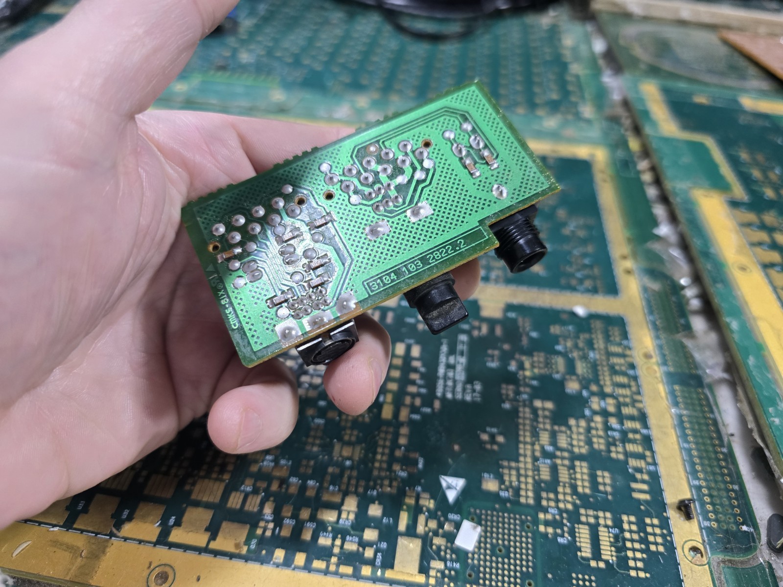 Philips CDI 910 EXACT Back Panel Input Board-Not Tested-Intact-PARTS-READ ALL