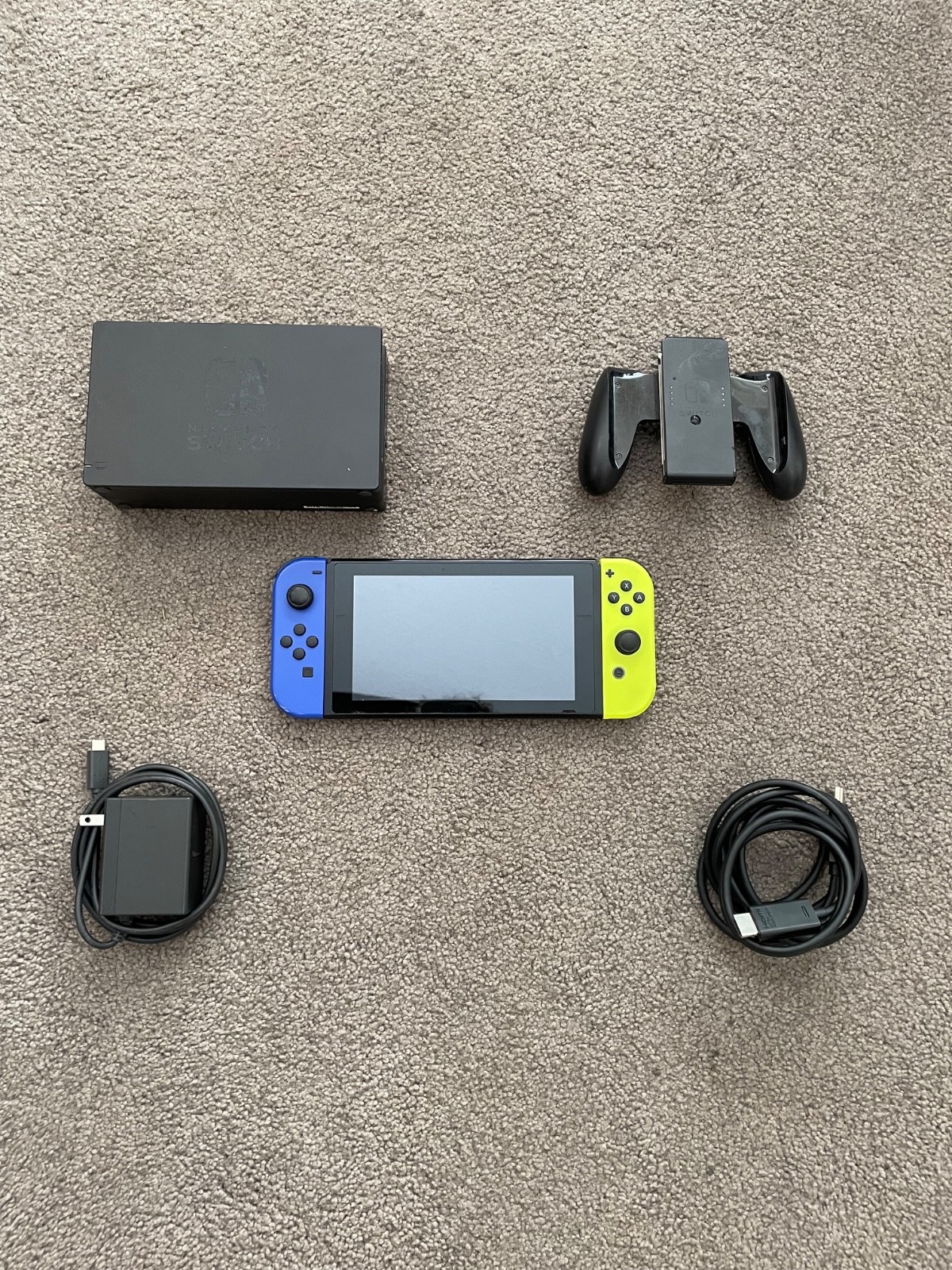 Nintendo Switch 32GB Handheld Console – Neon Yellow/Dark Blue – Games Separate