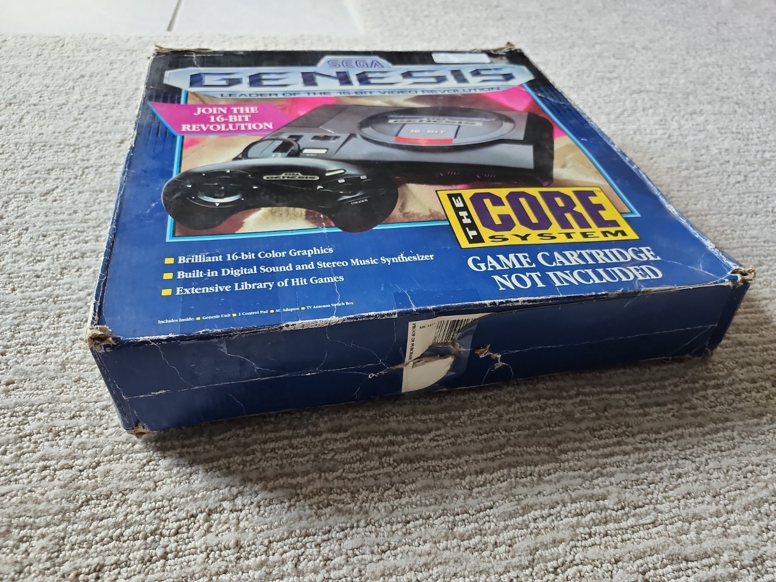 Sega Genesis Model 1 Console The Core System Video Game CIB 1992 No Foam