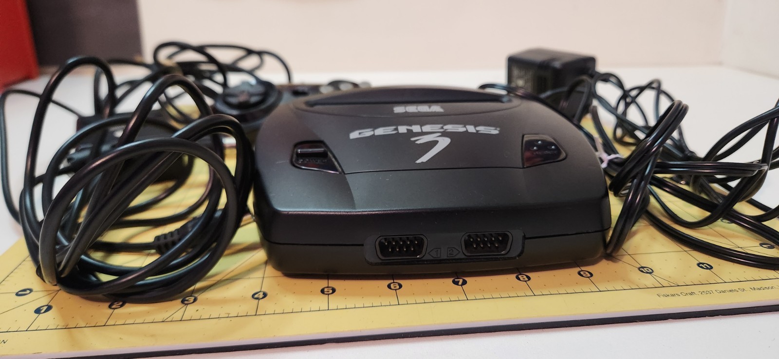 SEGA Genesis 3 Console Cleaned, Tested, and Working OEM RF, Adapter & Controller