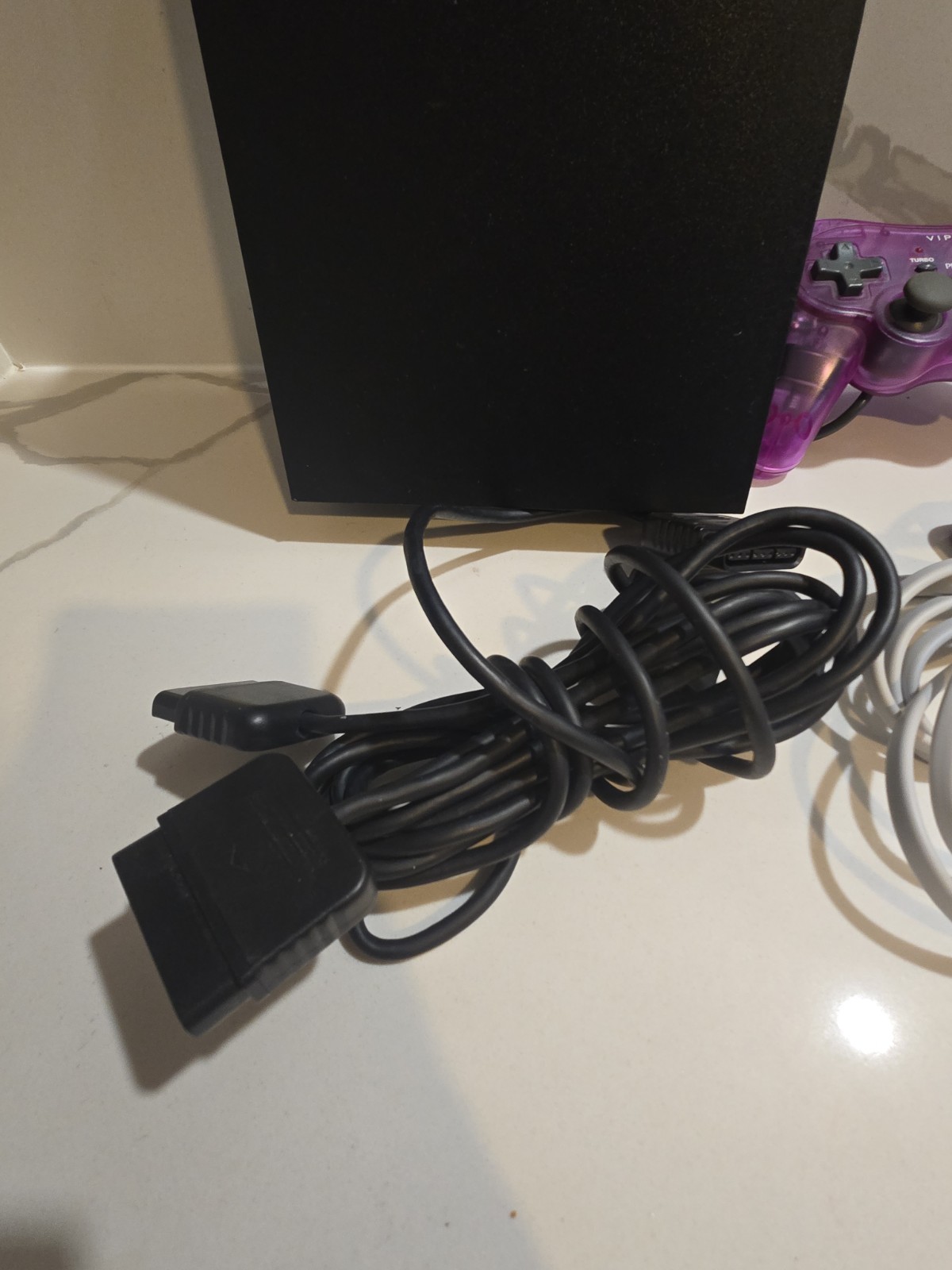 Sony PlayStation 2 SCPH-39000 Console Black with Cables