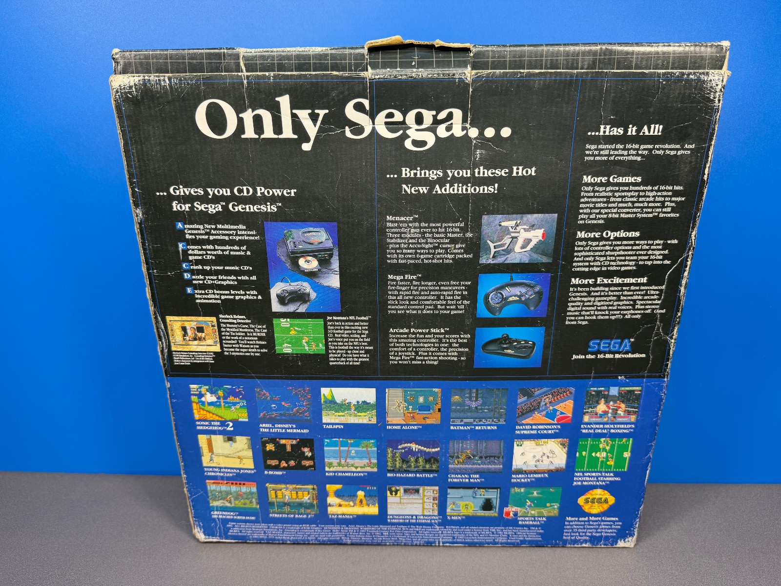SEGA GENESIS MODEL 1 CORE SYSTEM CONSOLE MK-1611 COMPLETE IN BOX CIB TESTED