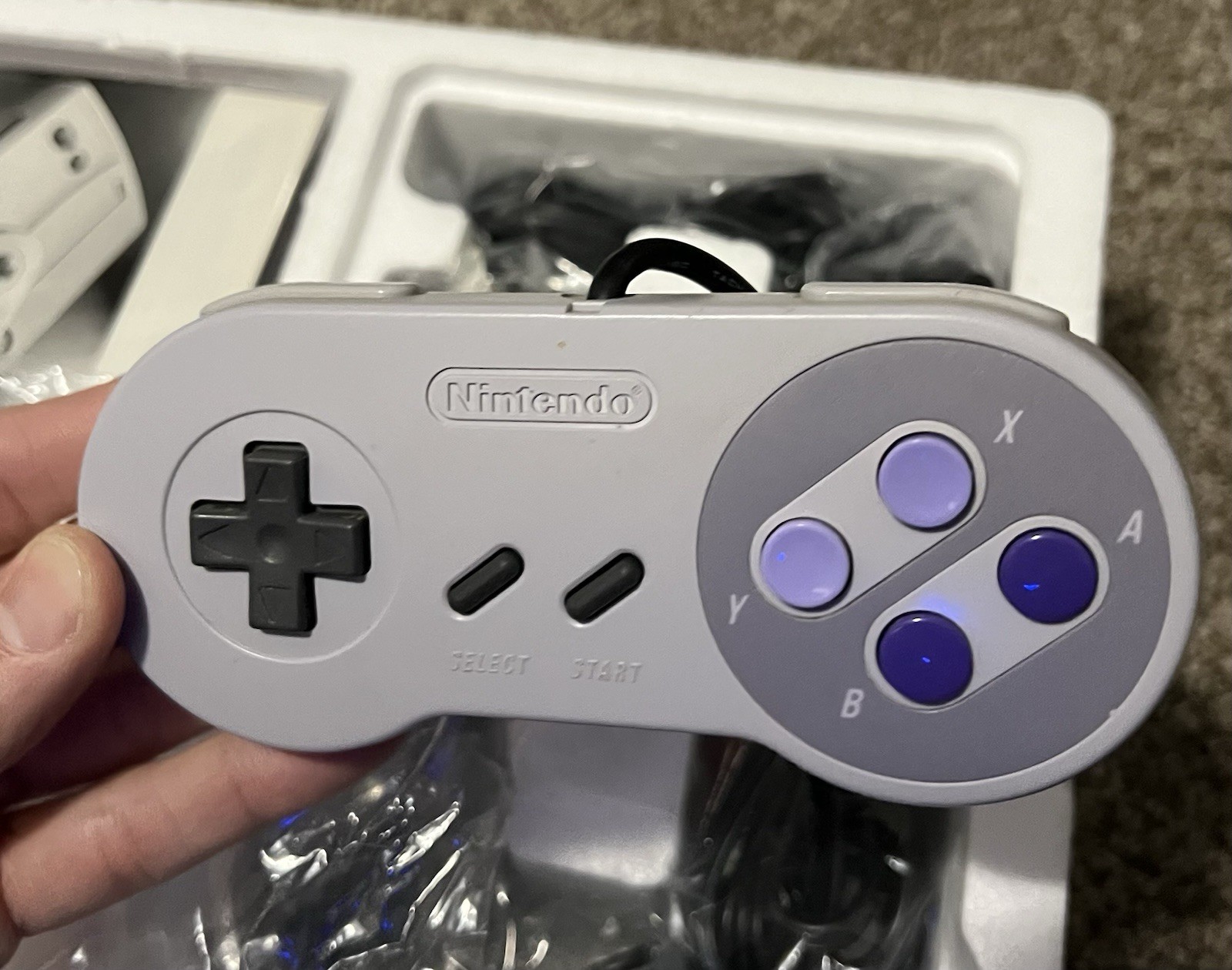 Super Nintendo Jr System Console CIB Bonus Controller Offer Variant Target SNES