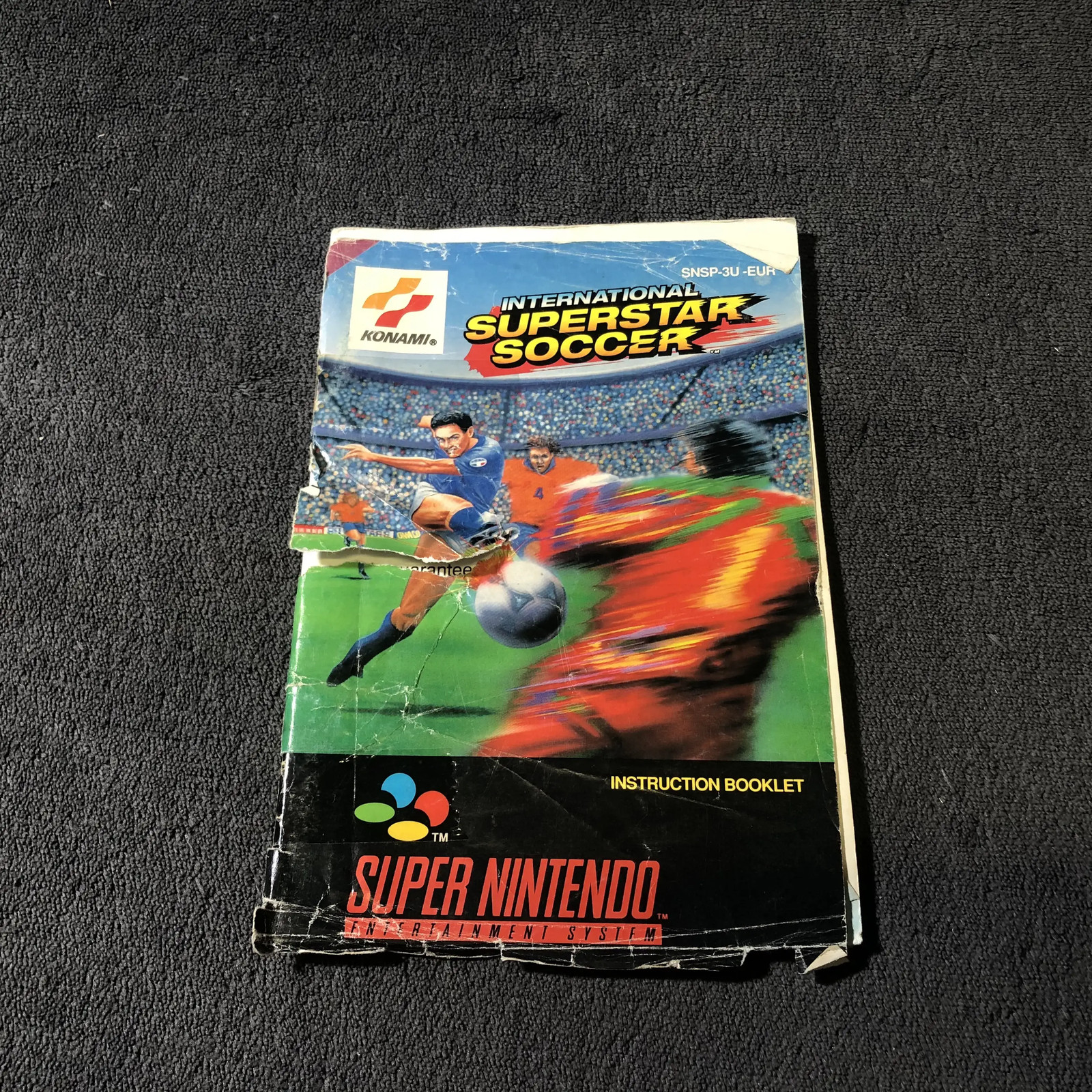 Notice Super Nintendo International Superstar Soccer EUR Good Condition