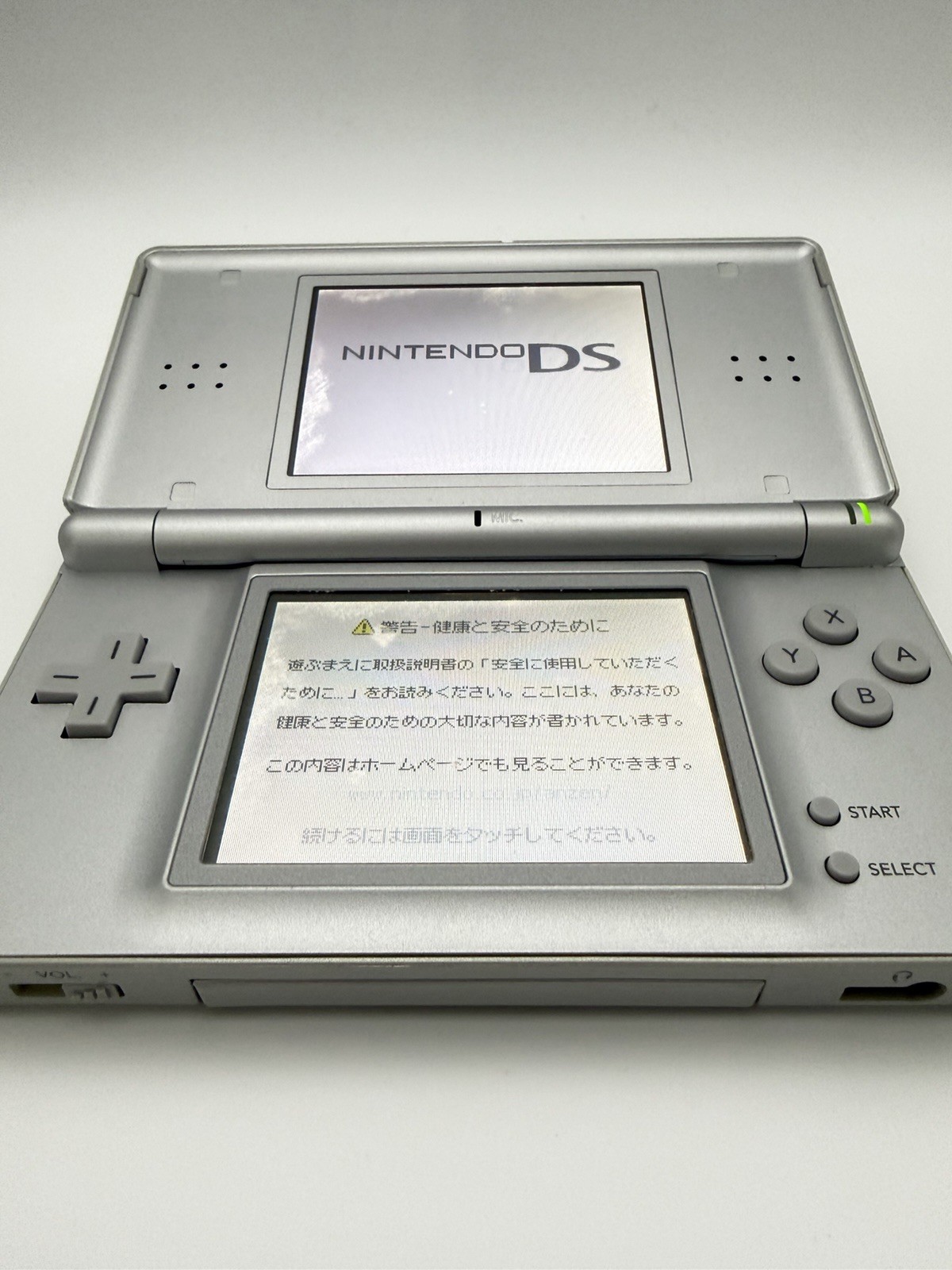 Nintendo DS Lite Metallic Silver Console Japan – Small Screen Mark