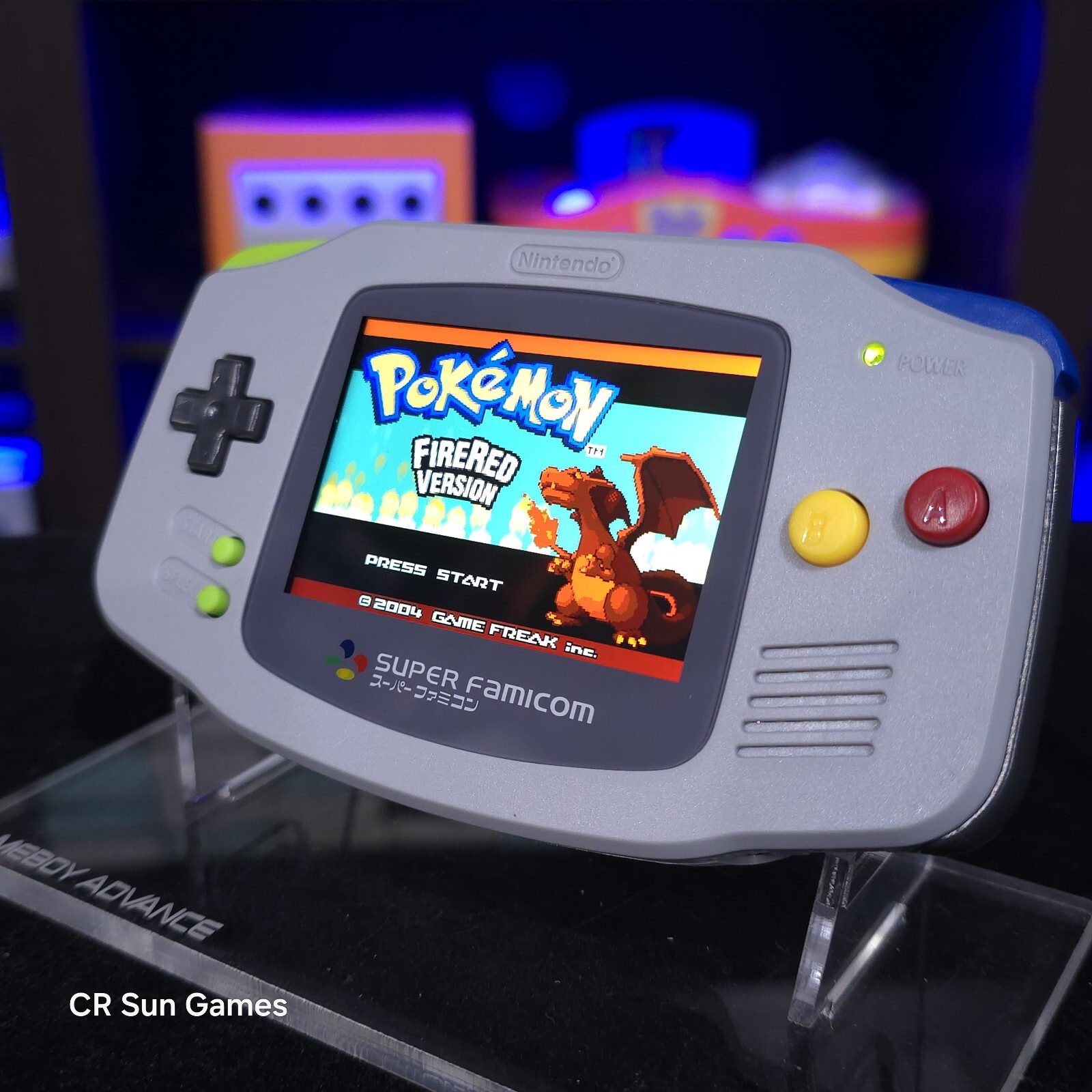 Famicom Gameboy Advance GBA iPS V5 LCD USB-C 1800 mAh Rechargeable Battery
