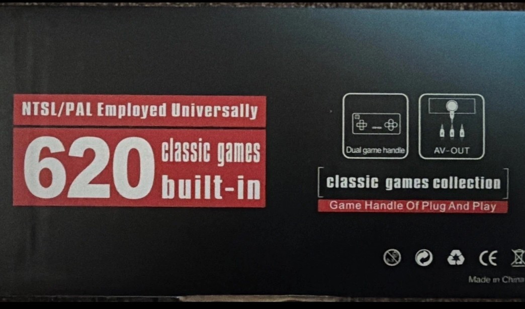 Mini Game Anniversary Edition Console 620 Games Dual Controllers AV-OUT NTSC/PA…