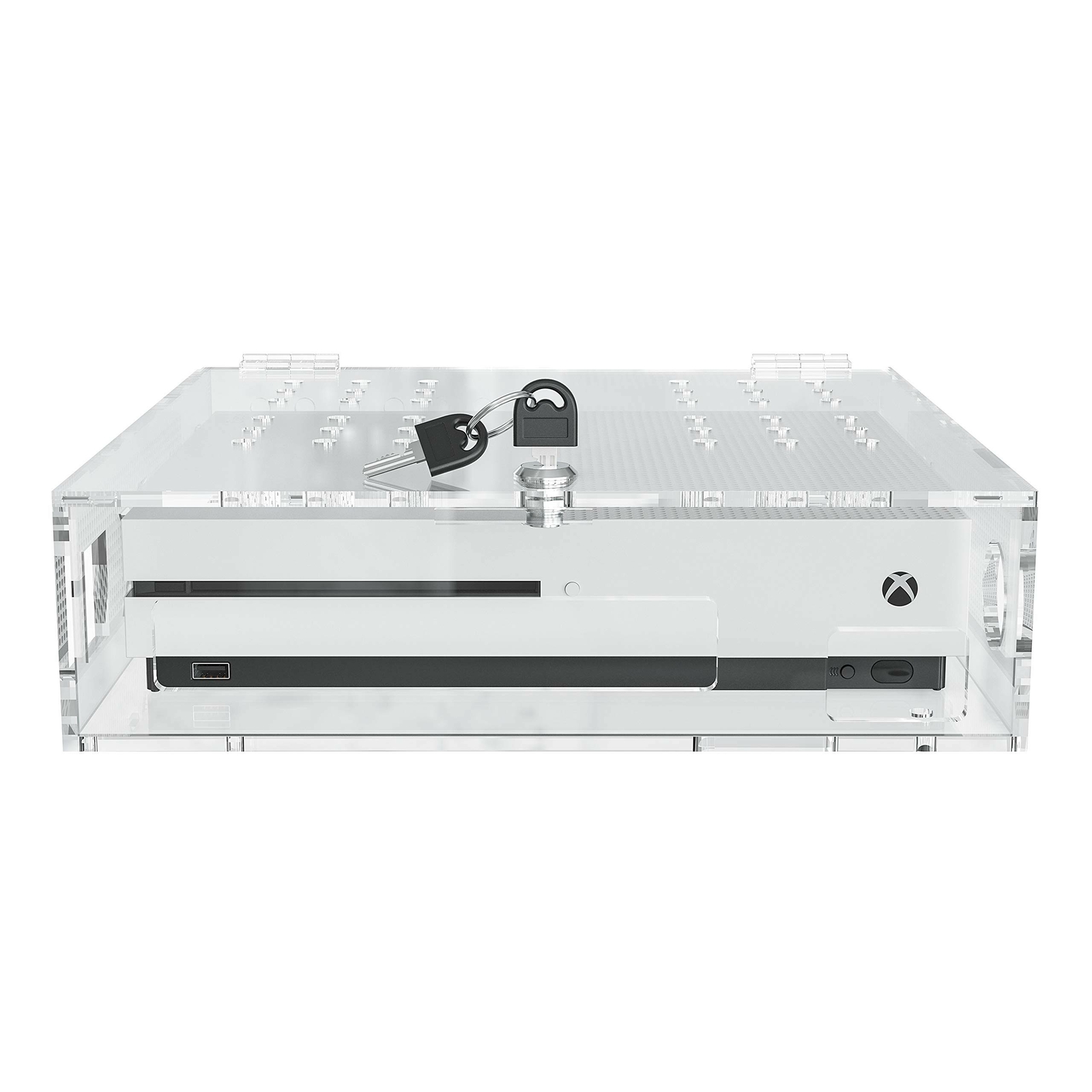 Skywin Acrylic Lock Box for Xbox Game Console – Secure and Protect Public Gam…