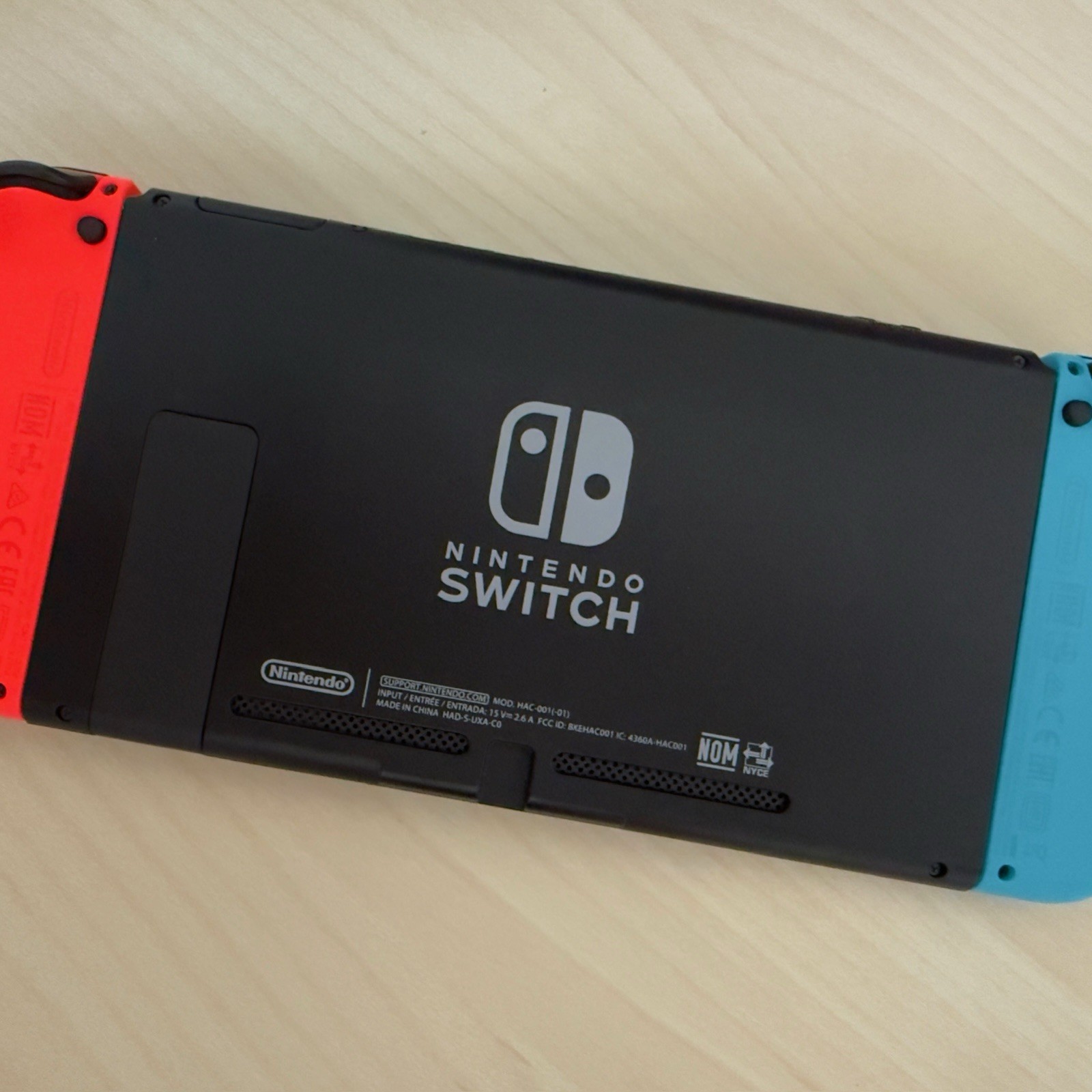 Nintendo Switch Blue/Red JoyCons, Micro SD, Dock, Cables, Case, Screen Protector