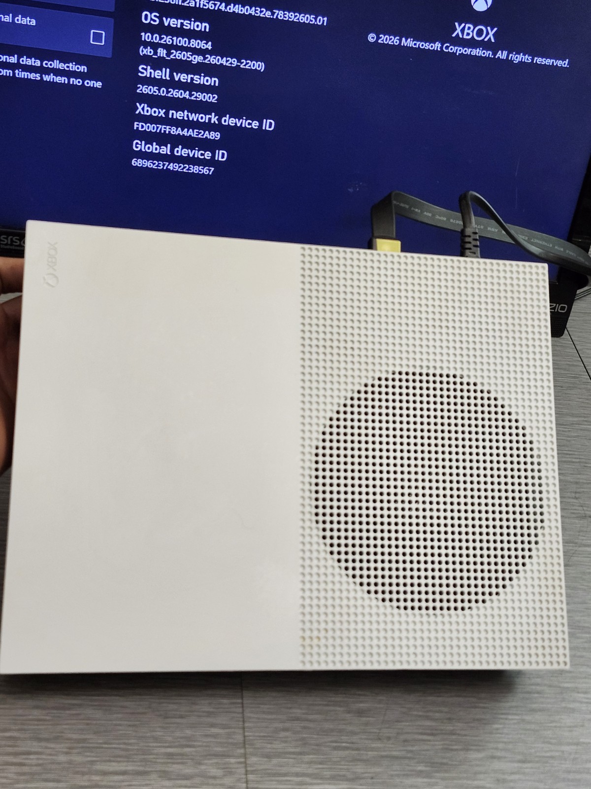 Microsoft Xbox One S 500GB Console Model 1681 White AS-IS Parts Repair Only