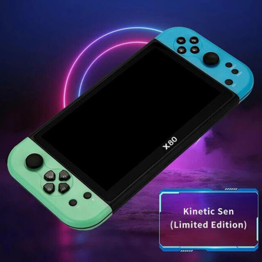 Portable X80 Game Console 7.0″ Screen Home Handheld Built-In 20000 Games HD TV