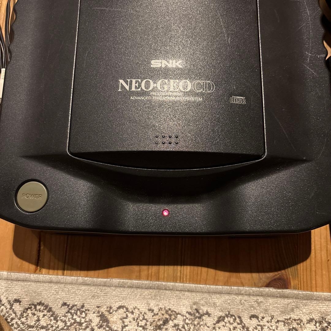 SNK Neo Geo CD Top Loader Console 2 Controllers For Parts Japan A0740