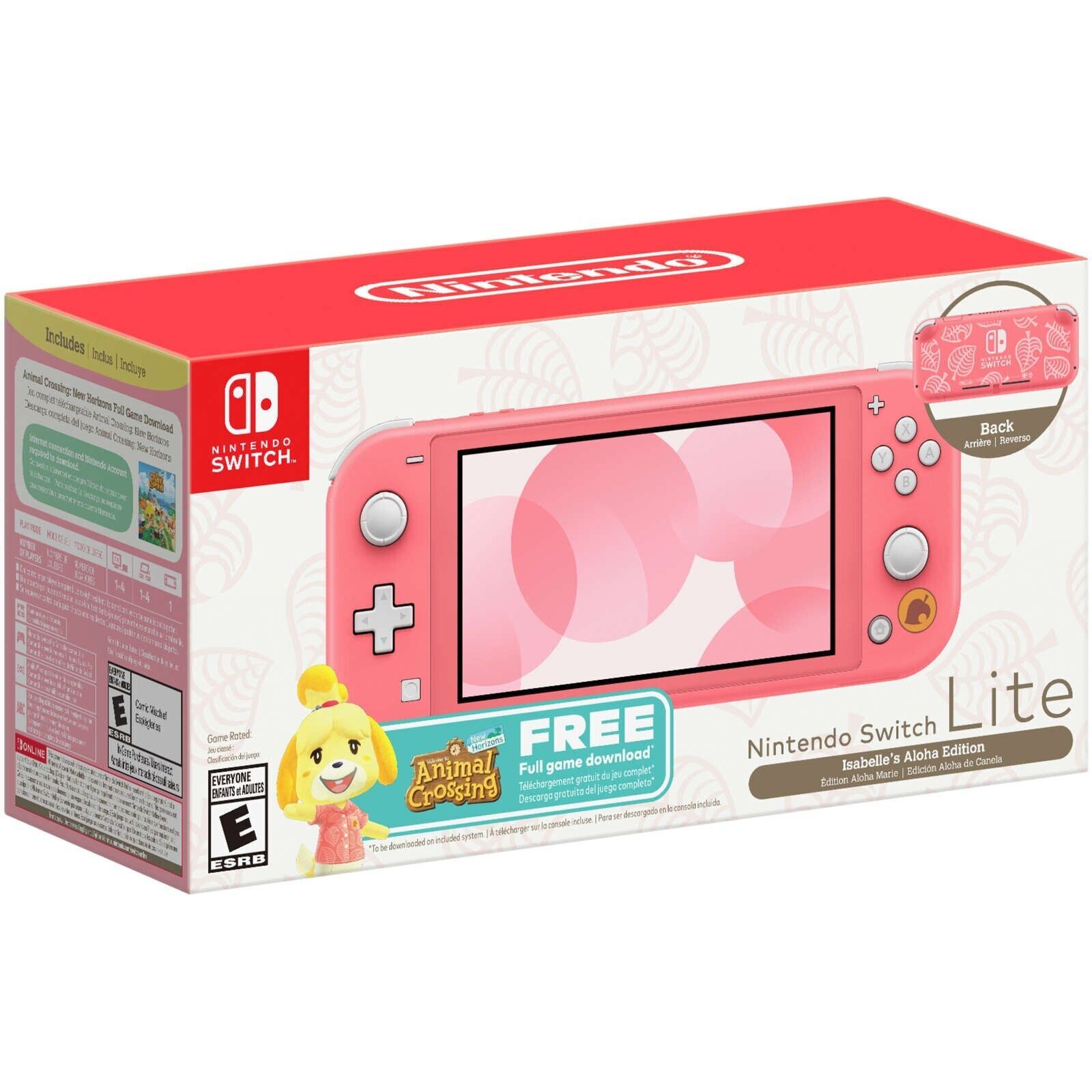 Nintendo Switch Lite Isabella’s Aloha Edition Animal Crossing Sealed New VGA 90