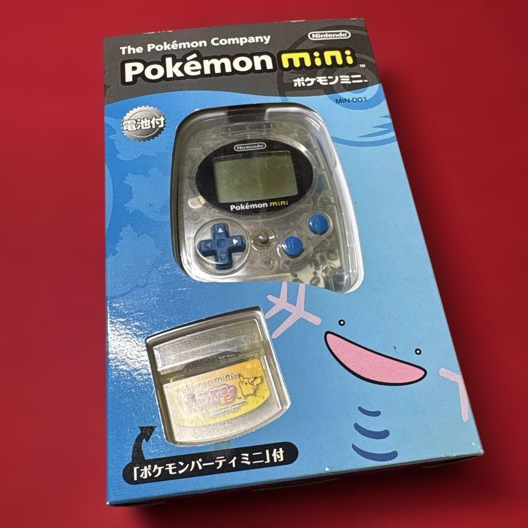 (Junk) Nintendo Pokemon Mini MIN-001 Wooper Blue Console Party Mini Game