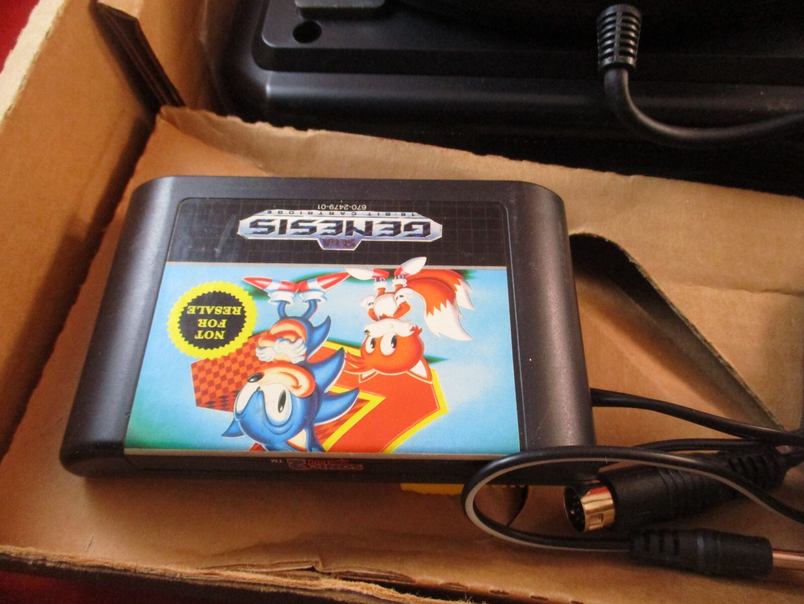 Sega Genesis Model 2 Console Box Controller Cord Sonic Hedgehog 2 System Manual