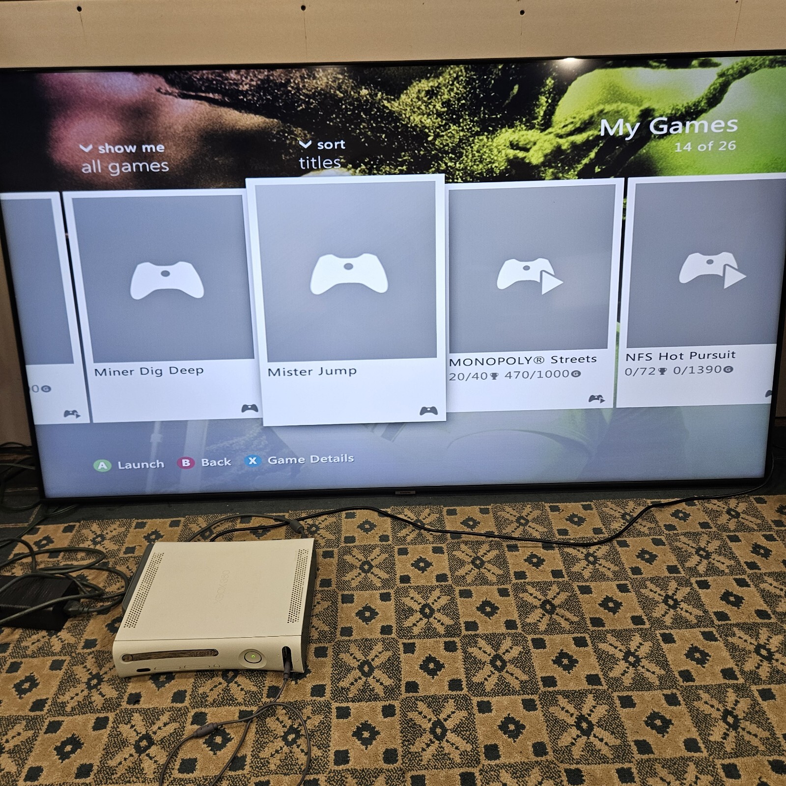 Microsoft Xbox 360 Fat System 60GB White Console With Wired Controller