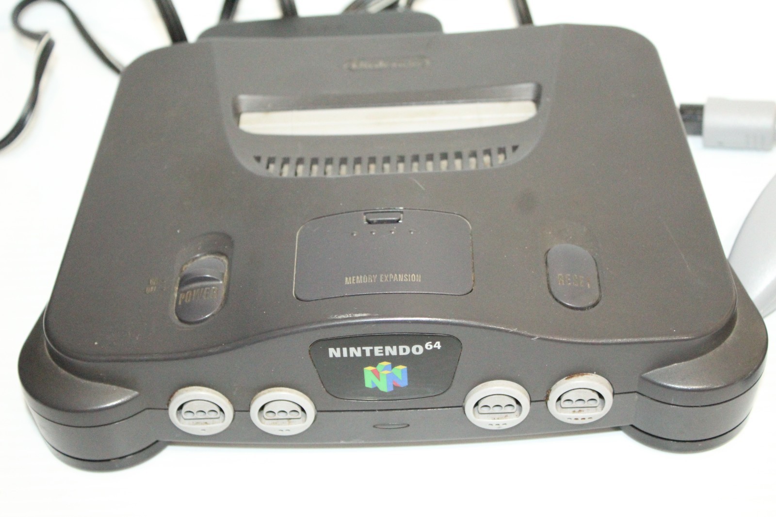 Nintendo 64 Console Black with Replacement Controller Cords and AC Tested Workin