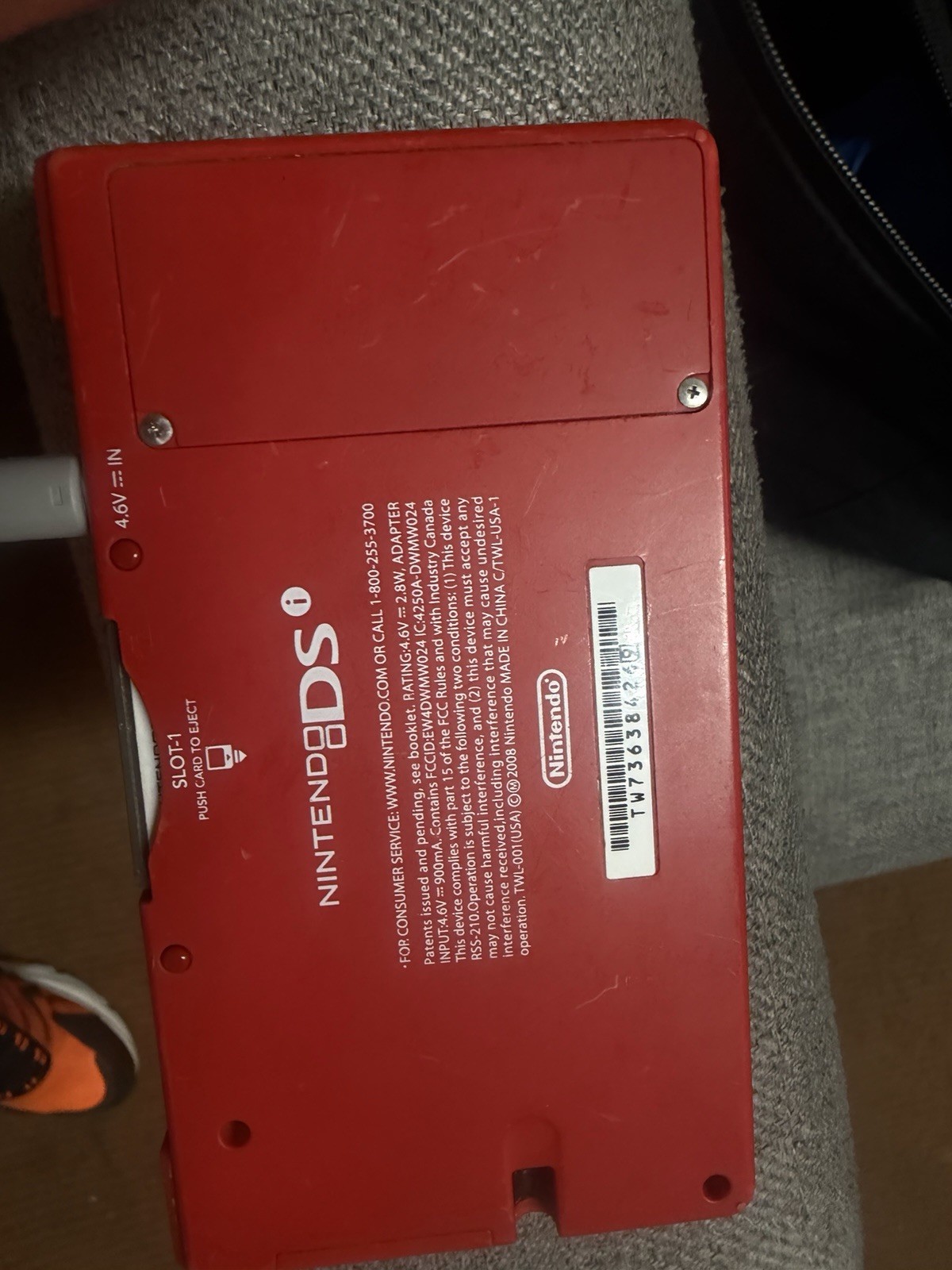 Nintendo DSi XL Red Handheld Console w/ Sonic Classic Collection & AC Adapter