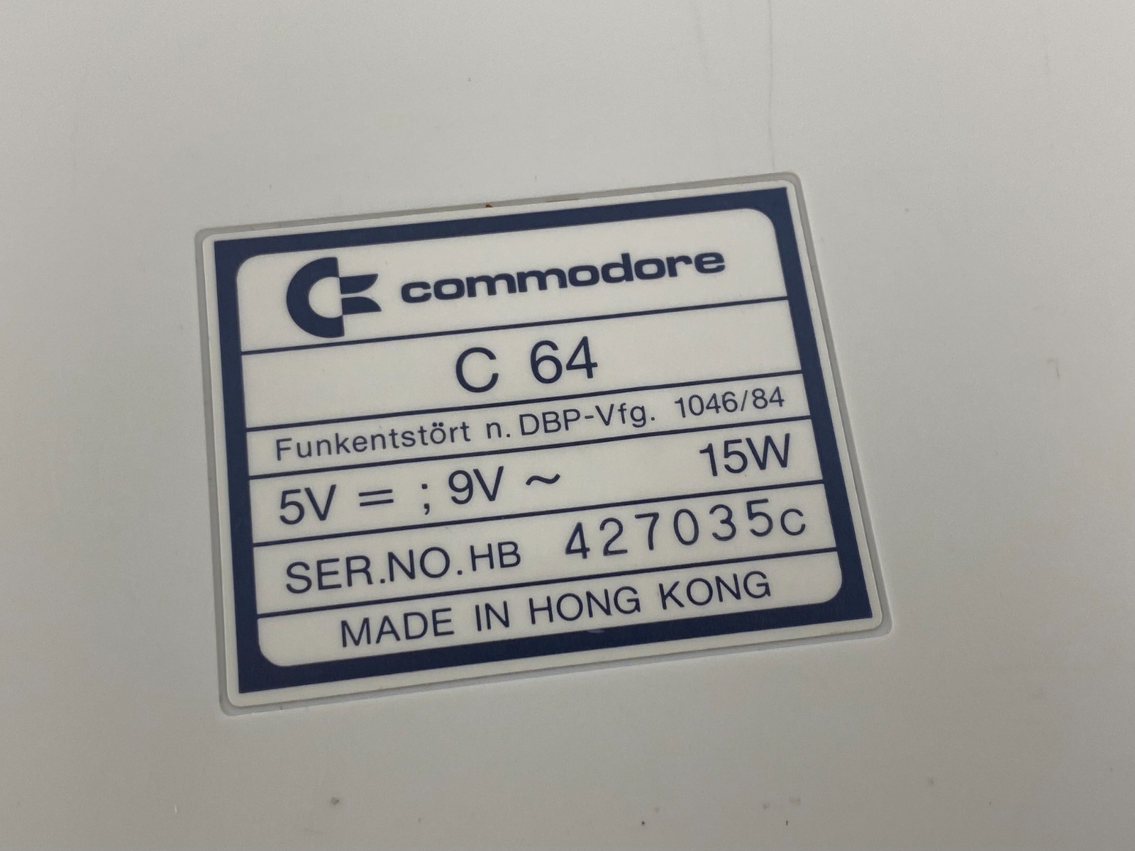 Commodore 64C Personal Computer Game System PAL Vintage Mint Condition